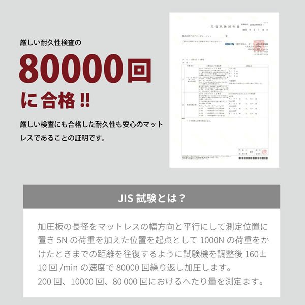 画像26: 抗菌・防臭・防ダニ日本製ポケットコイルマットレス 選べる硬さ3タイプ (26)