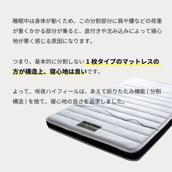 画像31: 超高弾性・超高密度・高反発ウレタンマットレス【咲夜ハイフィール】 (31)