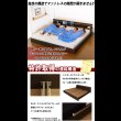 画像6: 日本製：連結ベッドシンプル棚・間接照明付シルバーラインベッド 285 セール価格 (6)