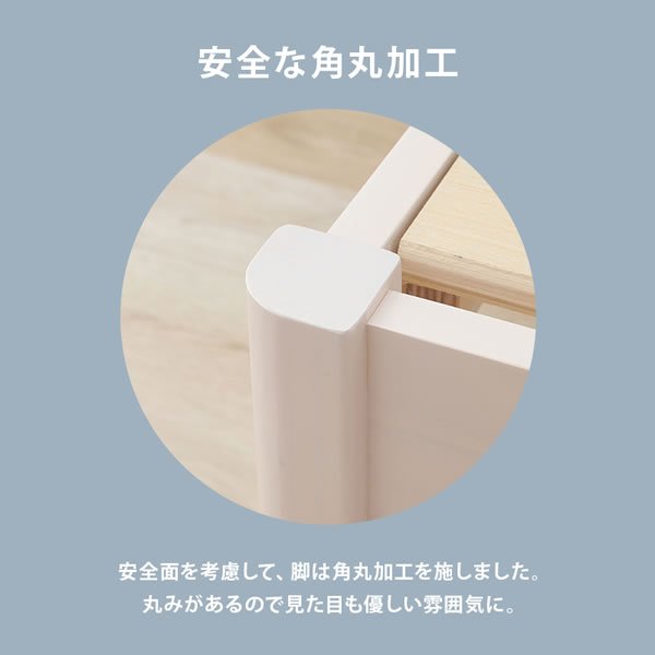 画像10: 工具不要！簡単組み立て敷布団対応すのこベッド【Calvin-a】 (10)