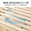 画像6: 工具不要！簡単組み立て敷布団対応フラットパネル付きすのこベッド【Barney】 (6)