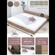 画像2: シンプルで使いやすい棚コンセント付き連結ベッド【Sandra】 日本製 (2)