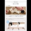 画像12: シンプルデザイン棚付きすのこベッド【Armas】高さ調整対応 (12)