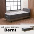 画像27: オーク突板仕様高級デザインすのこベッド【Bernt】 (27)