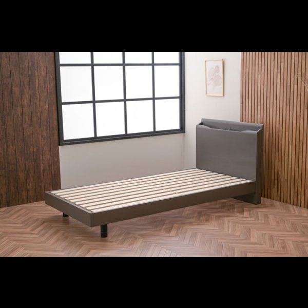 画像3: オーク突板仕様高級デザインすのこベッド【Bernt】 (3)
