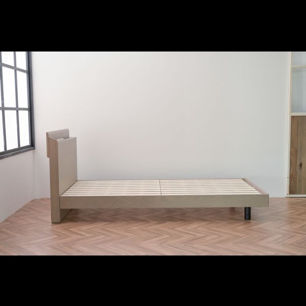 画像13: オーク突板仕様高級デザインすのこベッド【Bernt】 (13)