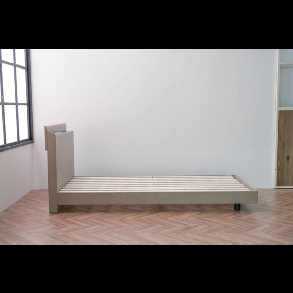 画像14: オーク突板仕様高級デザインすのこベッド【Bernt】 (14)