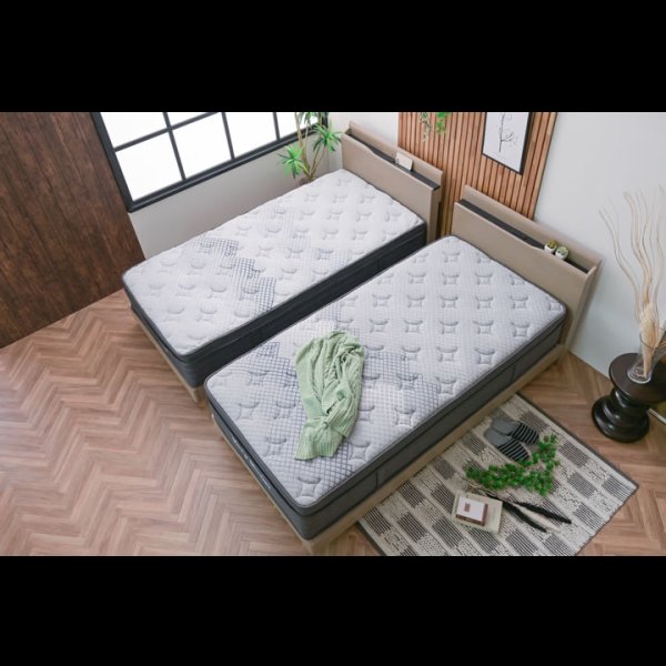 画像18: オーク突板仕様高級デザインすのこベッド【Bernt】 (18)