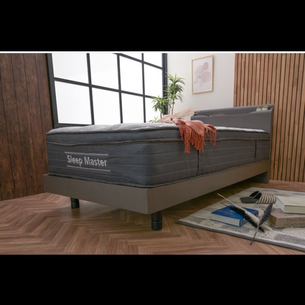 画像25: オーク突板仕様高級デザインすのこベッド【Bernt】 (25)