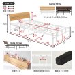 画像16: おしゃれな棚・コンセント付き強化スチールパイプベッド【Clemens】 (16)