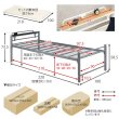 画像19: 高さ調整付き敷布団がそのまま使えるロングサイズベッド【Dolga2】 敷布団セットも！ (19)
