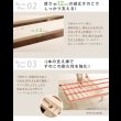 画像13: 3段階高さ調整付き総ヒノキベッド【Louisa】 価格訴求品 (13)