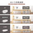 画像11: ショート丈カントリー調頑丈すのこベッド【Floora】 高さ調整付き (11)