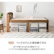 画像4: カントリー調すのこベッド【Ernest】脚長タイプ 高さ調整付き (4)