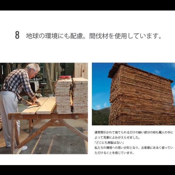 画像21: 日本製無塗装ひのきすのこベッド：フラットタイプ　低ホルムアルデヒド・高さ調整付き (21)