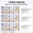画像13: 組立簡単！頑丈ボルトレスベッド 可愛い棚付き 【Mirka】高さ調整付き (13)