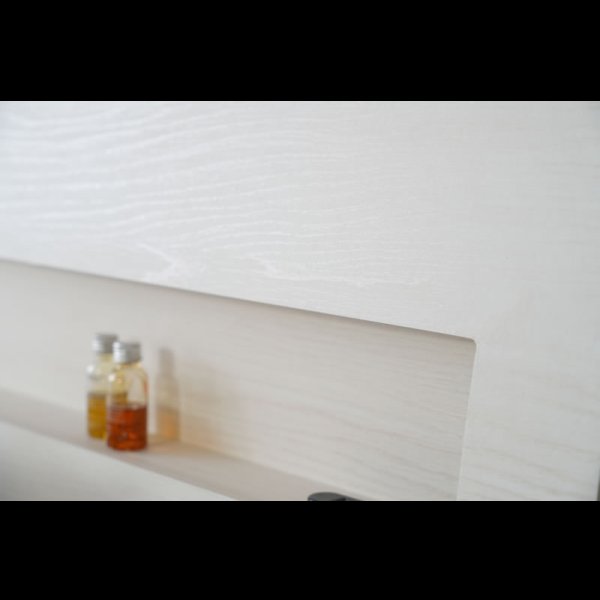 画像20: 曲線デザイン高強度すのこベッド【Fennel】ストーン調／木目調 3段階高さ調節 (20)