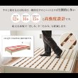 画像30: 曲線デザイン高強度すのこベッド【Fennel】ストーン調／木目調 3段階高さ調節 (30)