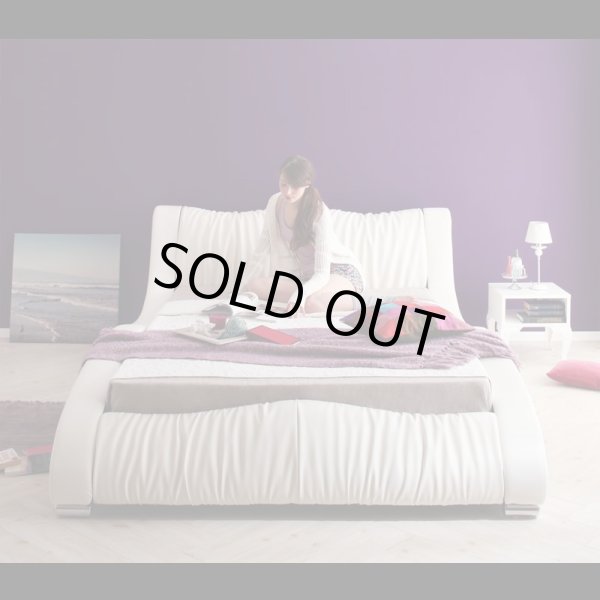 画像6: 高級レザー仕様デザイナーズベッド【Fortuna】フォルトゥナ　５年保証付き (6)