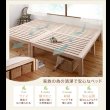 画像3: 天然木桐材仕様すのこベッド【Aeration】エアレーション (3)
