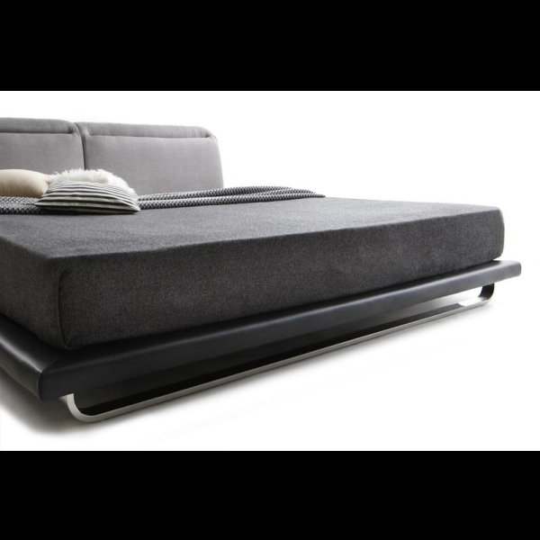 画像15: リクライニング機能付き・ファブリック＆レザーローベッド【William】ウィリアム (15)