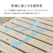 画像7: 無塗装天然木パイン材仕様すのこベッド【Harri】高さ調整対応 (7)