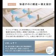 画像8: 高反発ウレタン・頑丈すのこ仕様脚付きマットレスベッド【Gaston】 (8)