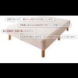 画像3: 国産ポケットコイルマットレスベッド【Waza】 (3)