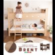 画像17: 連結ベッド・シングルベッドにもなる棚付き二段ベッド【Brent】ブレント 限定商品 (17)
