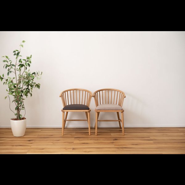 画像3: 身体を包み込む優しいデザインのウィンザーチェア【Wallance】2脚セット (3)