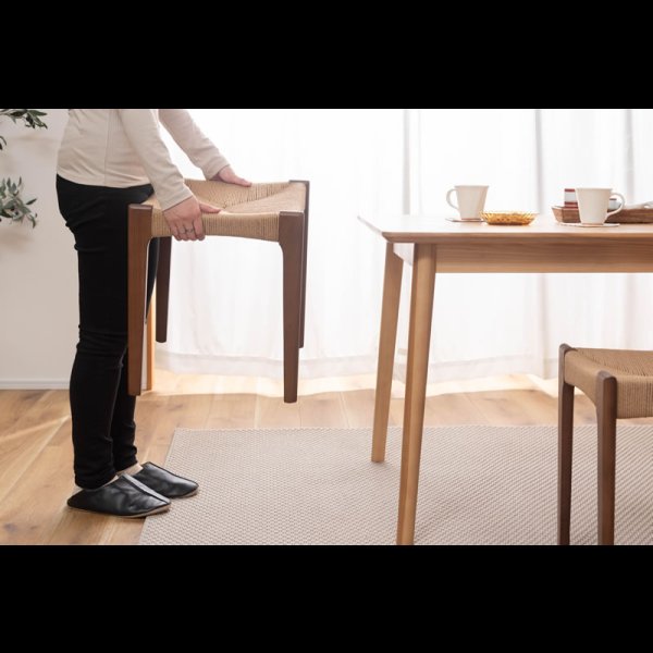 画像7: 天然木＆ペーパーコードおしゃれなダイニングスツール【Rupert】 (7)