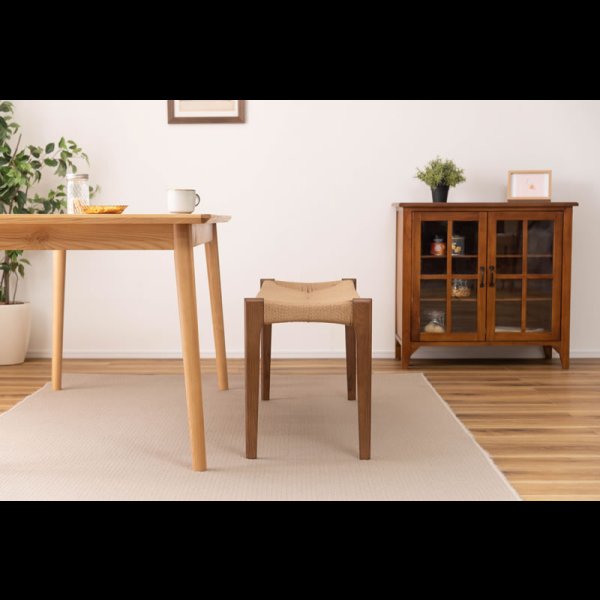 画像6: 天然木＆ペーパーコードおしゃれなダイニングベンチ【Roderick】 (6)