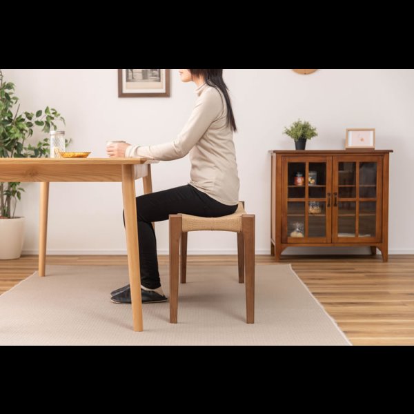 画像7: 天然木＆ペーパーコードおしゃれなダイニングベンチ【Roderick】 (7)