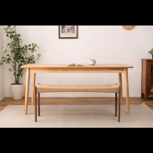 画像9: 天然木＆ペーパーコードおしゃれなダイニングベンチ【Roderick】 (9)