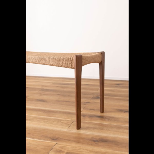 画像15: 天然木＆ペーパーコードおしゃれなダイニングベンチ【Roderick】 (15)