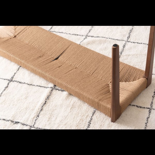 画像18: 天然木＆ペーパーコードおしゃれなダイニングベンチ【Roderick】 (18)