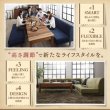 画像3: カバーリング仕様ポケットコイル入りソファ＆高さ調整付きダイニングテーブルセット【Jesse】 (3)