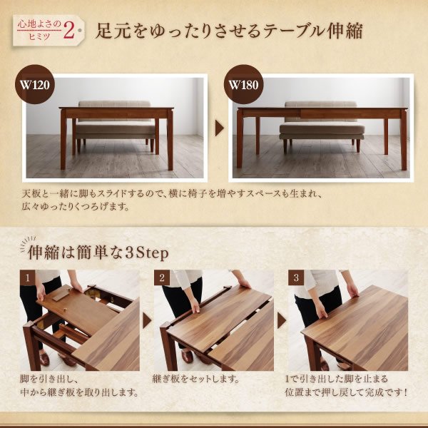 画像9: カバーリング仕様ポケットコイル入りソファ＆高さ調整付きダイニングテーブルセット【Jesse】 (9)