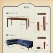 画像19: カバーリング仕様ポケットコイル入りソファ＆高さ調整付きダイニングテーブルセット【Jesse】 (19)