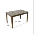画像13: 超特価！天然木突板仕様ダイニングテーブル・チェア2脚・ベンチ 4点セット (13)