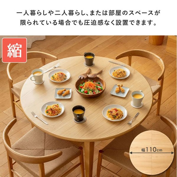 画像6: 伸長式ダイニングテーブル＆ペーパーコードチェアダイニングセット／単品 (6)