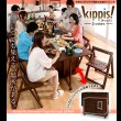画像6: 天然木バタフライ伸長式収納ダイニングセット【kippis!】キッピス (6)