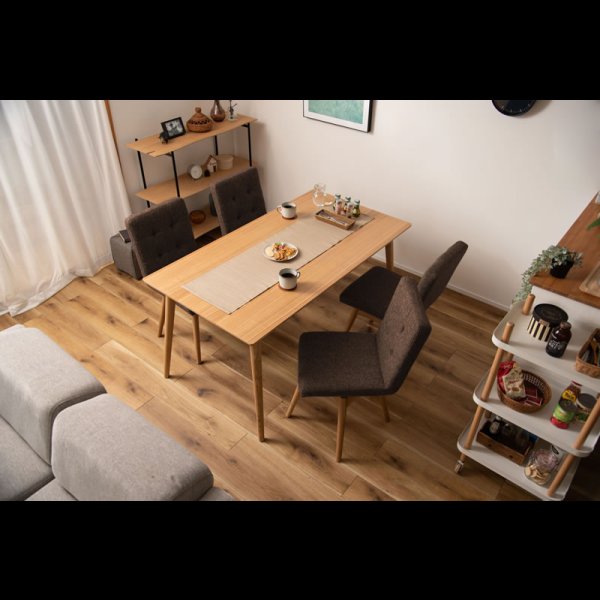 画像7: シンプルデザイン回転式ファブリックダイニングチェア【Ashton-RN】 (7)