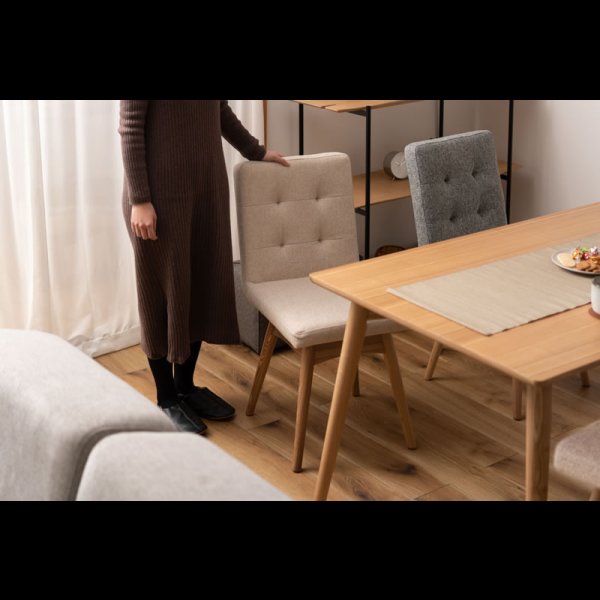 画像16: シンプルデザイン回転式ファブリックダイニングチェア【Ashton-RN】 (16)