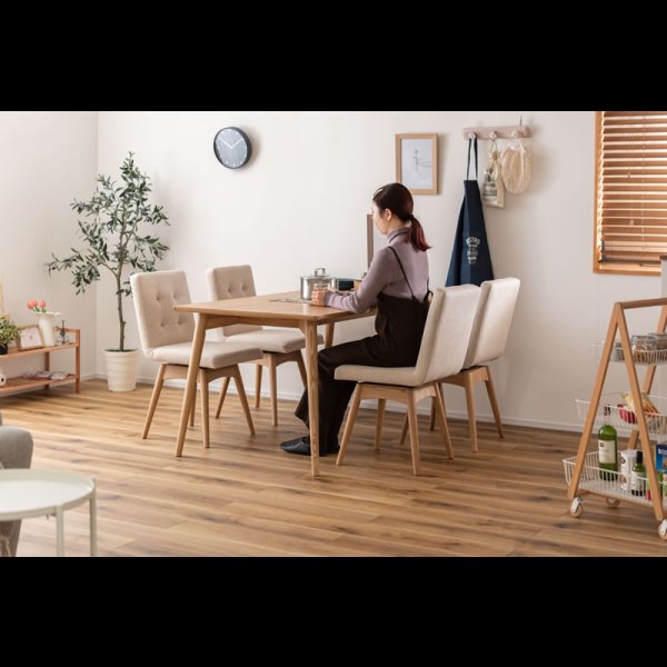 画像19: シンプルデザイン回転式ファブリックダイニングチェア【Ashton-RN】 (19)