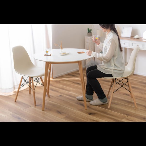 画像13: コンパクトラウンドテーブルダイニングセット【Brigitta】 (13)
