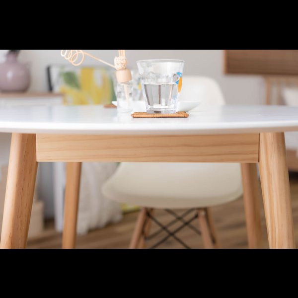 画像14: コンパクトラウンドテーブルダイニングセット【Brigitta】 (14)