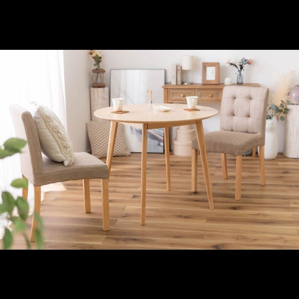 画像16: コンパクトラウンドテーブルダイニングセット【Brigitta】 (16)