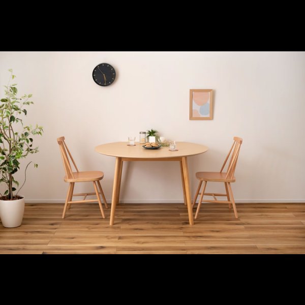 画像4: 変形ラウンドテーブル 【Simeon】 省スペースに設置可能 (4)