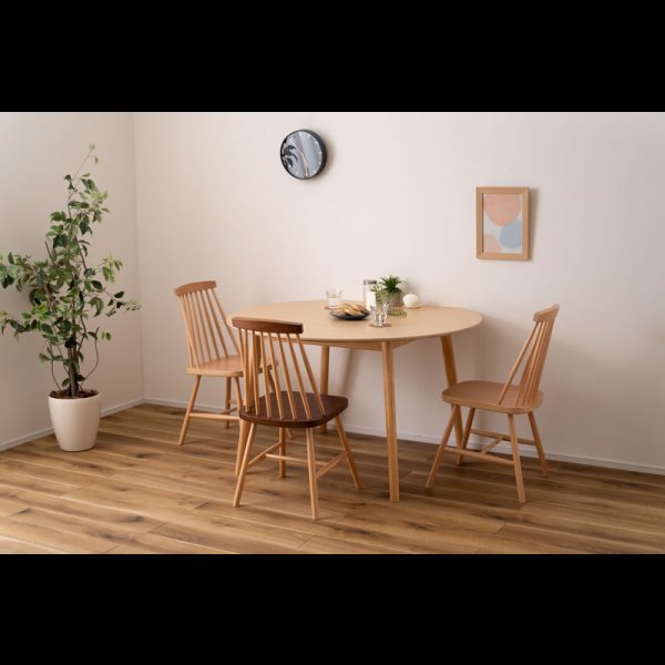 画像6: 変形ラウンドテーブル 【Simeon】 省スペースに設置可能 (6)